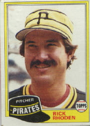 1981 Topps Baseball Cards      312     Rick Rhoden